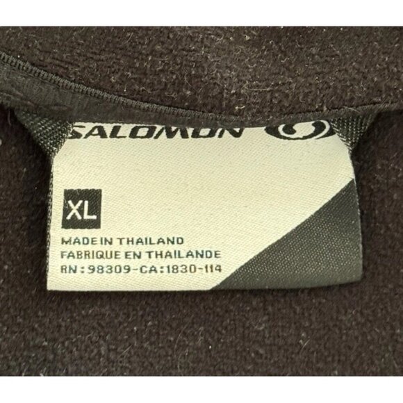 Salomon Woman's Sz XL 360 Degree Hoody II Zip Hoodie in Black w/ White Accents - Picture 5 of 12